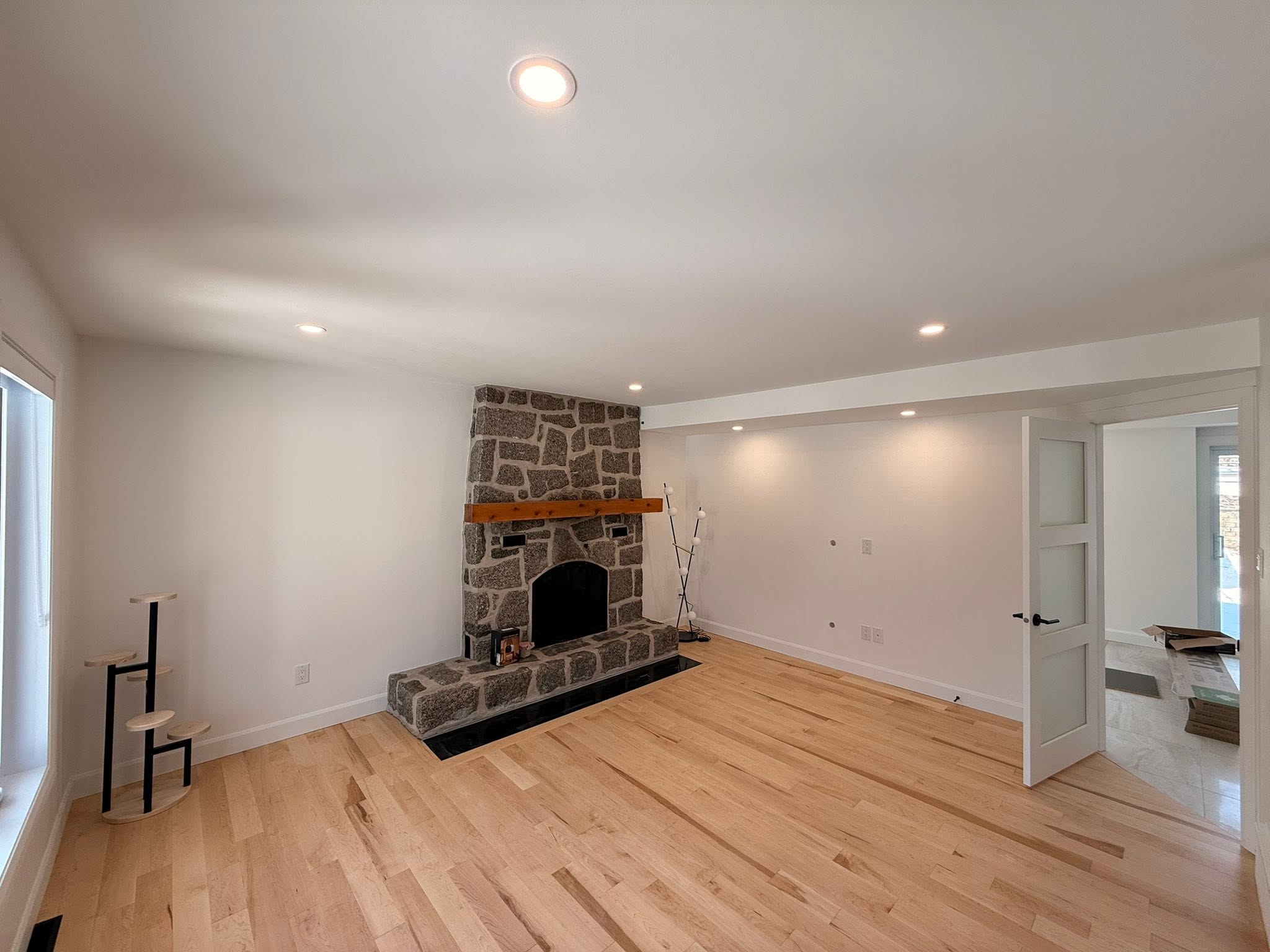 Salon avec foyer
